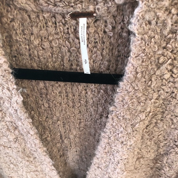 Free People blush/mauve/pink boucle sweater - Picture 7 of 7